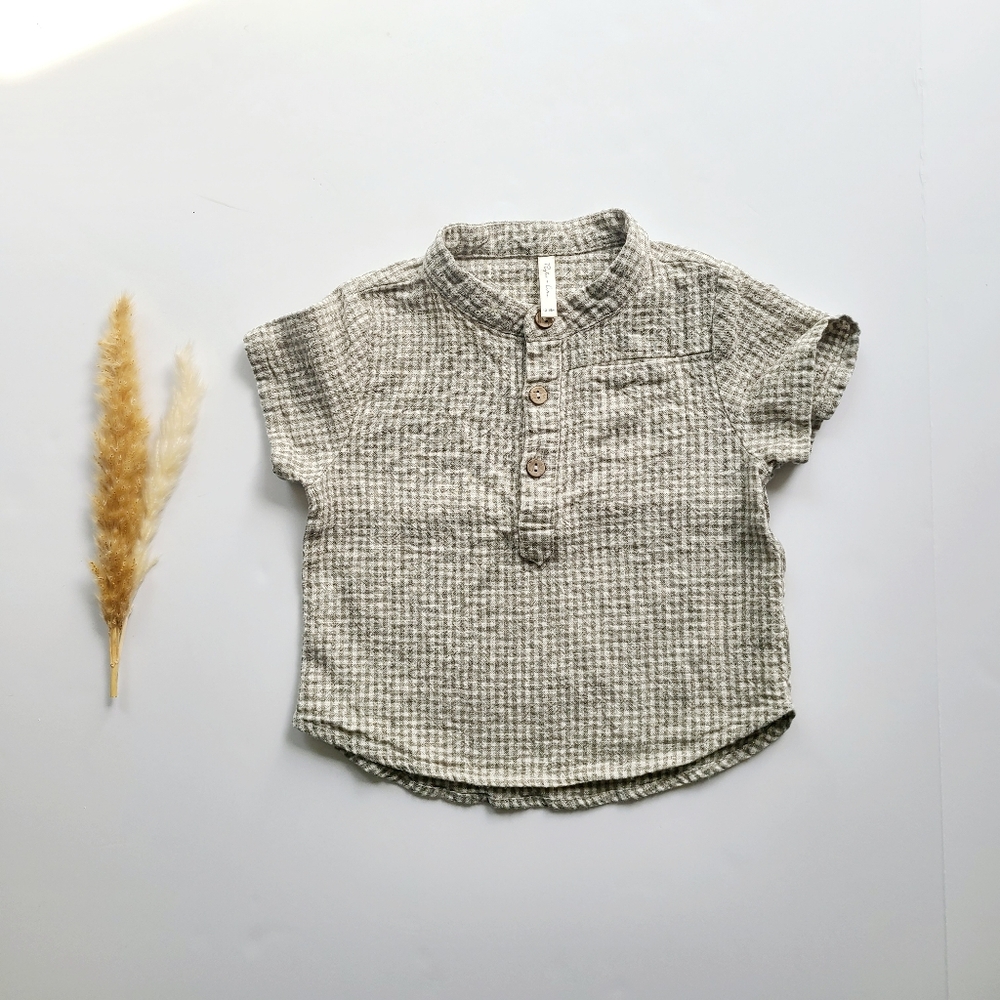 Sage Gingham Shirt | Rylee + Cru
